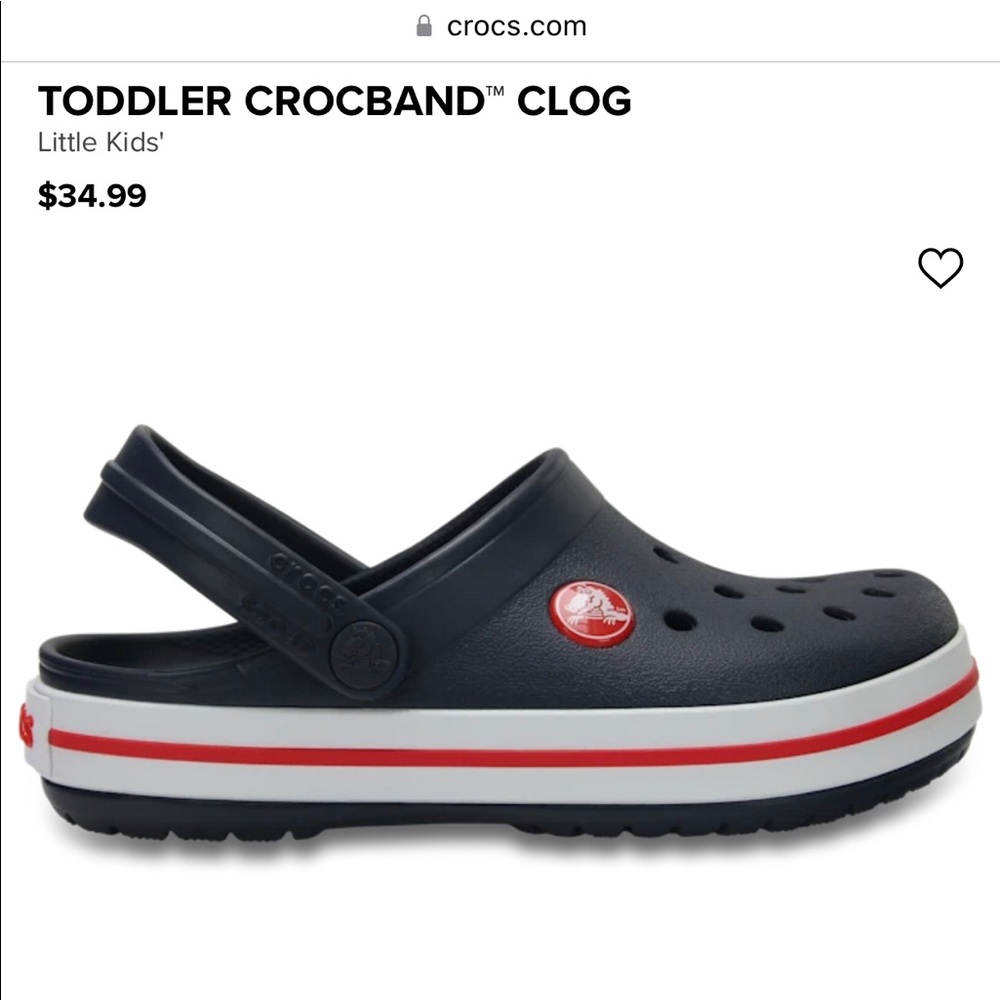 Toddler size 7 crocband crocs
